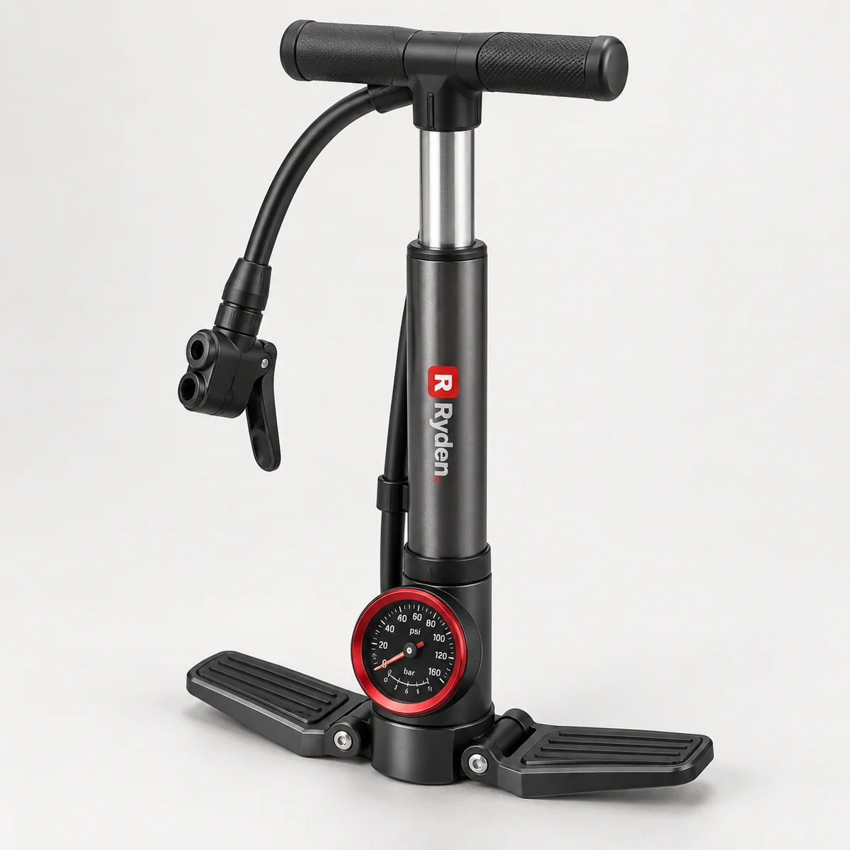 Compact Floor Pump w/ Gauge